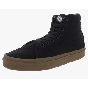 Vans SK8-HI Reissue Canvas Athletic Sneakers Black Trainers MEN'S 7.5 Women 9
